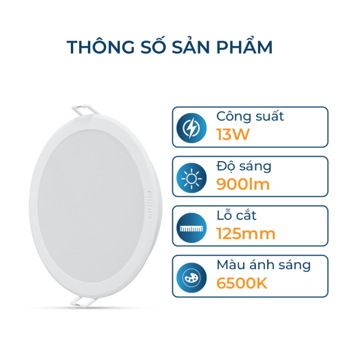 Đèn LED âm trần Philips Meson